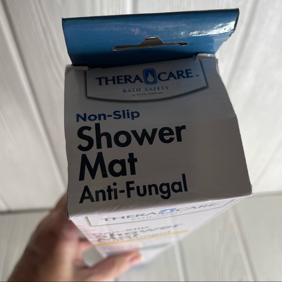 Theracare Shower Mat 21” x 20” Square Walk In Showers NEW Blue Non-Slip - Picture 7 of 9